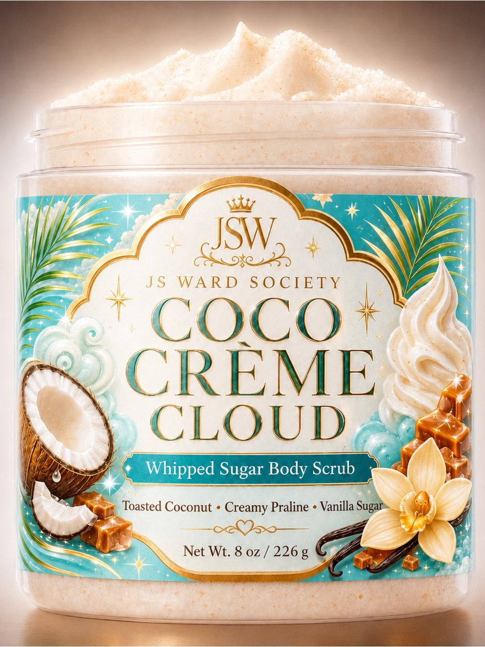Coco Crème Cloud Whipped Sugar Body Scrub - Cream